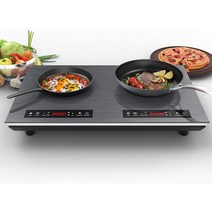 VBGK 2구인덕션 쿡탑 /4000W 휴대용 LCD터치 9단 (안전장치 타이머 포함) 110V, 기본