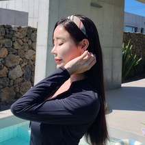 체크 명품핏 헤어밴드 머리악세서리 헤어악세서리