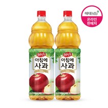 해태 과일촌 아침에사과 1.5ML 6병 음료, 단품