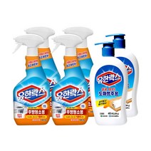 다봄마켓 유한락스 주방청소500ml 2개+도마행주용500ml 1개, 2개