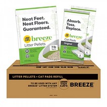 Purina Tidy Cats Breeze Litter System 고양이 리필 번들 - 7.91파운드 박스