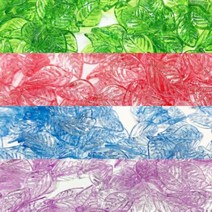 와컴 크런치 슬라임 재료 비즈 공예 데코덴 파츠 나뭇잎 4종 (100ml), 핑크