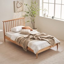 동서가구 이즈 바네사 원목 침대 슈퍼싱글 퀸, 02_침대+본넬매트 SS IVN122, 내추럴