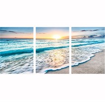 히여 보석 십자수 DIY 패키지 3D 90여종 도안 소형 중형 대형 시리즈, 1세트, 84. 해변가 바다 3세트 BH-257