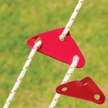 캠핑 로프 고정 버클 야영 천막 끈 고정 버클 캐노피 폴 커넥터, 옐로우