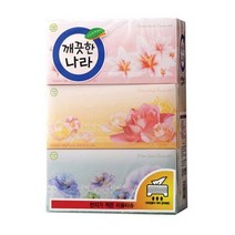 깨끗한나라 어린이집 각티슈 (250매X3개)×6개 곽휴지 고급 미용 화장용 사각 곽티슈, 본상품선택