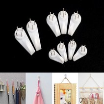 벽 고정 철심 핀후크 고리 행거 소품 의류 모자 걸이, 기본, 소(4P)