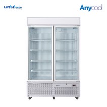 유니하이테크 대용량냉동고 아이스크림냉동고 냉동쇼케이스 간냉식 투도어 UN135FD-12PGD, 무료배송지역