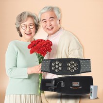 어버이날 효도선물 세라믹 원적외선 온열복대 충전식 허리 발열 벨트 찜질기 (대용량배터리 1+1), 온열벨트 대용량 배터리 1+1