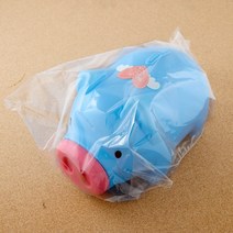 파란색 대형 돼지저금통 비상금 목돈굴리기 금전통