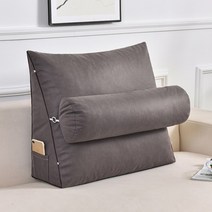 삼각 과학 허리 받침 거실 쇼파 침실 베개 침대헤드쿠션, C07-타브라운색