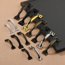 슬라이딩 도어 부품 부자재 슬라이드 문 부속품 헛간 핸들 게이트 핸들 헛간 게이트 차고, 6인치, 붉은 청동