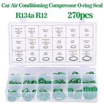 o ring set seal kit r134a r12 hnbr 고무 o rings ac, 녹색 270pcs