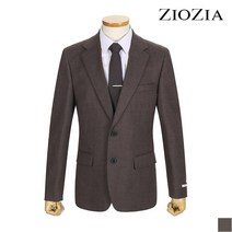 [지오지아 (ZIOZIA)] [지오지아]트윌조직 솔리드 브라운 데일리 정장자켓 (ABA4SB1201_BR)