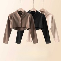 어깨 패드 수면 조끼 보온 노인 방한 경추, 베이지 - (카라 패치) L