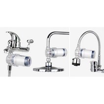 녹물 걱정 NO 세면대 샤워기 정수필터 다기능필터 녹제거필터 녹제거, 정수필터 일반세면대용