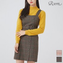 로엠 로엠 체크 뷔스티에 원피스_RMOW94T02B