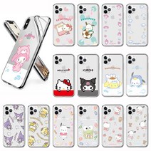 갤럭시A13 LTE(A135) 산리오캐릭터 투명 젤리케이스 시나모롤 폼폼푸린 마이멜로디 헬로키티 쿠로미