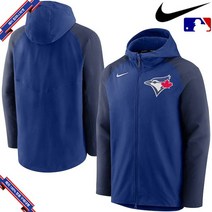 [미국정품] 나이키 MLB 토론토 블루제이스 Authentic Collection Performance Raglan Full-Zip Hoodie - Royal/Navy 967449