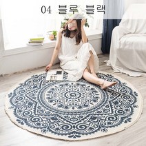 뉴타임즈3 면 마망 레드 빈티지 원형 카펫 슬램 매트 침실 침대 옆 깔개 소파 티테이블 매트 세탁 가능 STe20 A28