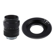 블랙 25mm F1.4 CCTV 렌즈 C - 마운트 렌즈 - 미니 4/3 (Panasonic 용 올림푸스) 카메라 바디 지원 렌즈 마운트 어댑터 C - M4 / 3, 하나, 검은 색