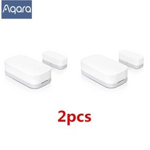 Aqara M1S 허브 게이트웨이 스마트 홈 키트 지그비 온도 센서 도어 모션 원격 제어 샤오미 앱 홈키트에 작동, 2pcs Door Sensors