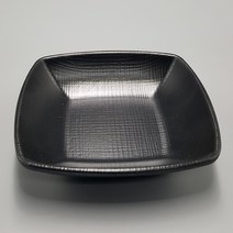 굿다이닝 매트 깊은사각찬기, 1개, G-0151(블랙)