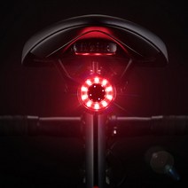 ROCKBROS 자전거 초경량 자전거후미등 7컬러 LED 방수설계 USB충전식 Q1 + 고정브라켓2가지