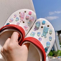 걸스코코 20개세트 오로라플래시토끼 다용도파츠 LED 파츠세트 대용량 신발꾸미기