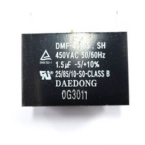 선풍기콘덴서 모터콘덴서 AC콘덴서 모터기동용전기기기용콘덴서 1UF450V-7UF450V(8종류), 1.5UF450V