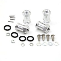 GPM ERV010 및 15mm 휠 육각 어댑터 세트 RC 자동차 TRX 1/16 Mini E Revo 와이드 바디 낮은 무게 중심 결합기, [01] Silver