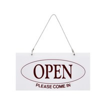 OPEN CLOSED 오픈클로즈 영업종료안내판 200x100x2 1개입, 1개