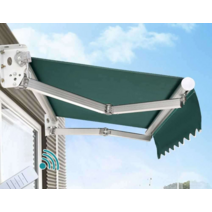 접이식 어닝 카페 천막 접이식 자동 전동 수동 차양막, 강화(벽면 5m 텔레스코픽 2.5m)