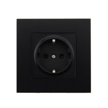 디자인 멀티탭 avoir wall power electric socket fr French standard with double, 블랙 프