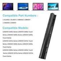 L12L4A02 배터리 for 레노버 G500S G505S G505-20255 Z50-75 Z50-70 G40-70 L12S4E01, L12M4E01 L12S4A02 L12S4E01