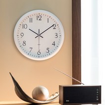 국산 플라이토 세틴 무소음 벽시계 29cm 화이트, 단품