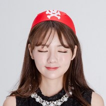 해적두건모자(레드) 파티용품 공연 할로윈 의상소품, 상세페이지 참조