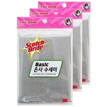 스카치브라이트 베이직 은사수세미, 2개입, 3개