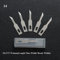 10 개대 휴대 전화 논슬립 손 도구 조각 10pcs 블레이드 커터 메스 나이프 부품 공예 PCB 수리, [06] 14, 06 14