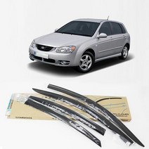 차량 환기 목적으로 설치 세라토 5도어용 도어바이저, 컨플레이트 유비A 스모그_03년식-05년식