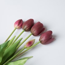 가든어스홈 망고튤립 꽃다발 인테리어소품 조화, 퍼플