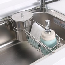 음식물쓰레기통 스텐음식물통 음쓰통 가정용 싱크대용 배수형 1.3L