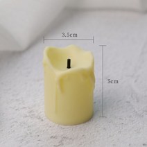 빈티지소품 원룸꾸미기 빈티지인테리어소품 로마 열 미니 양초 복고풍 유럽 스타일 사진 배경 장식품 장식 액세서리, 노란 양초, Yellow Candle