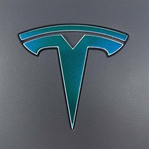 Custom Cut Graphics 테슬라 모델 3Y용 핸들 랩 2피스 세트 (네온 옐로우), Gloss Teal