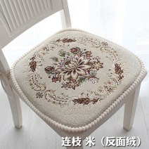 유럽풍 꽃자수 식탁 의자 방석 엔틱 인테리어 자카드 차량용 레트로 미끄럼방지 패드