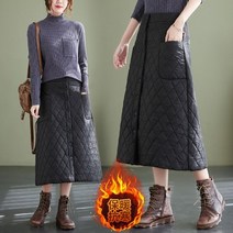 골프 패딩 치마 스커트 겨울 랩스커트 롱스커트 방한 빅사이즈 롱치마 여성 다운 담요 24