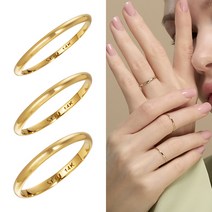 14k 18k 새미 라운드 반지