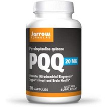 jarrow Formulas pqq 20 mg - 60 캡슐 - 미토콘드리아 생합성 촉진 - 심장 강화 촉진 두뇌 건강 - 60인분, 30개1팩, 20mg