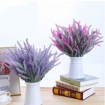 보리 이삭 라벤더 조화 꽃 장식 인테리어 조화, 화이트
