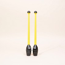 니스포 리듬체조곤봉 주니어 36cm 멀티컬러 리듬체조, 블랙ㅣ옐로 주니어곤봉멀티